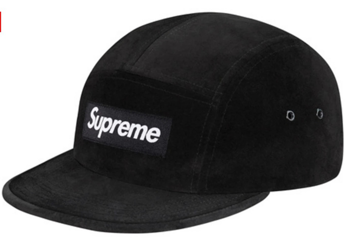 Supreme Suede Camp Cap Black