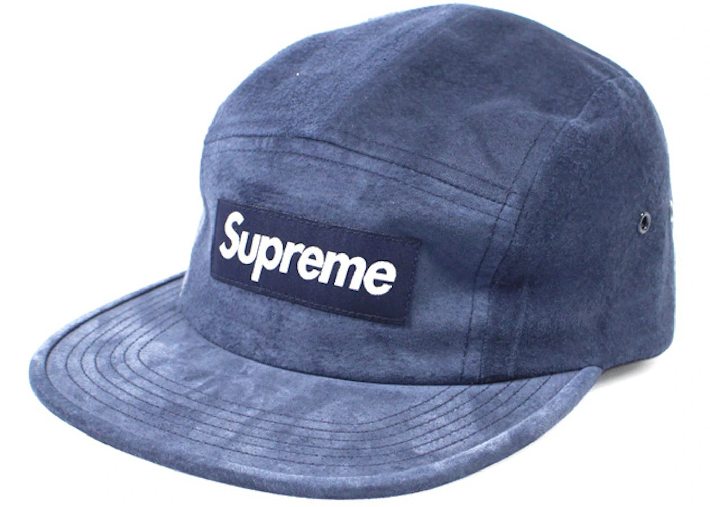 Supreme Suede Camp Cap Navy