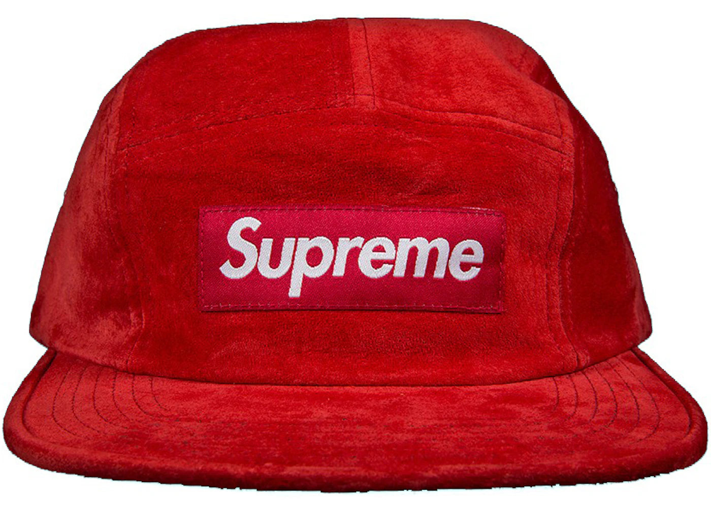 Supreme Suede Camp Cap Red