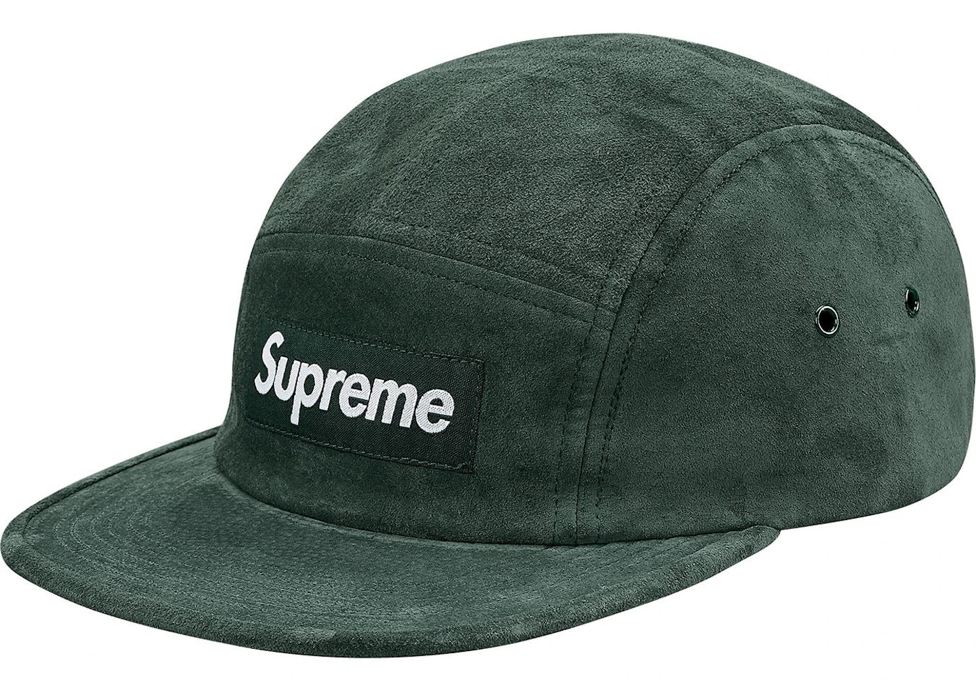 Supreme Suede Camp Cap (SS18) Dark Green