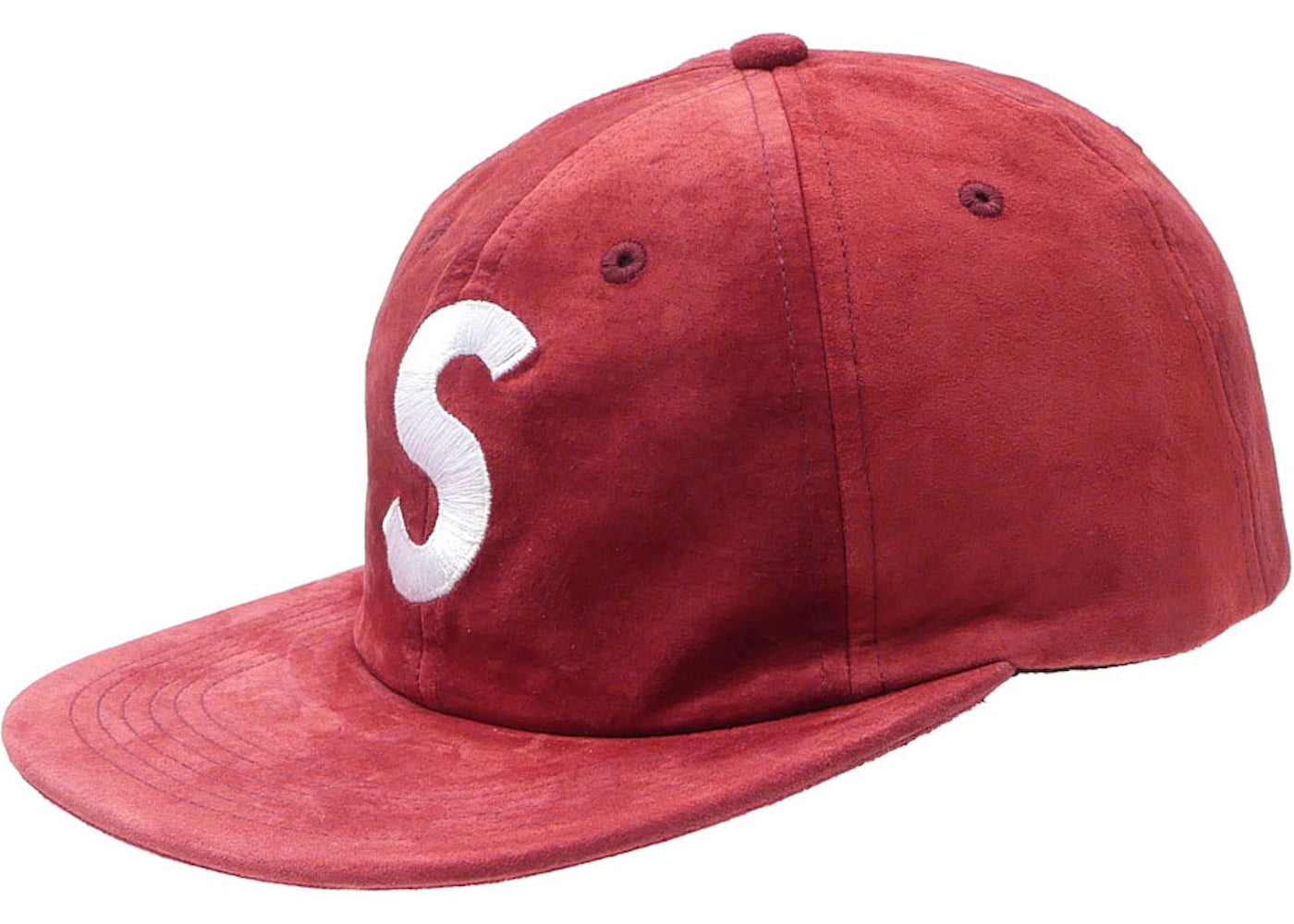 Supreme Suede S Logo 6 Panel Burgundy