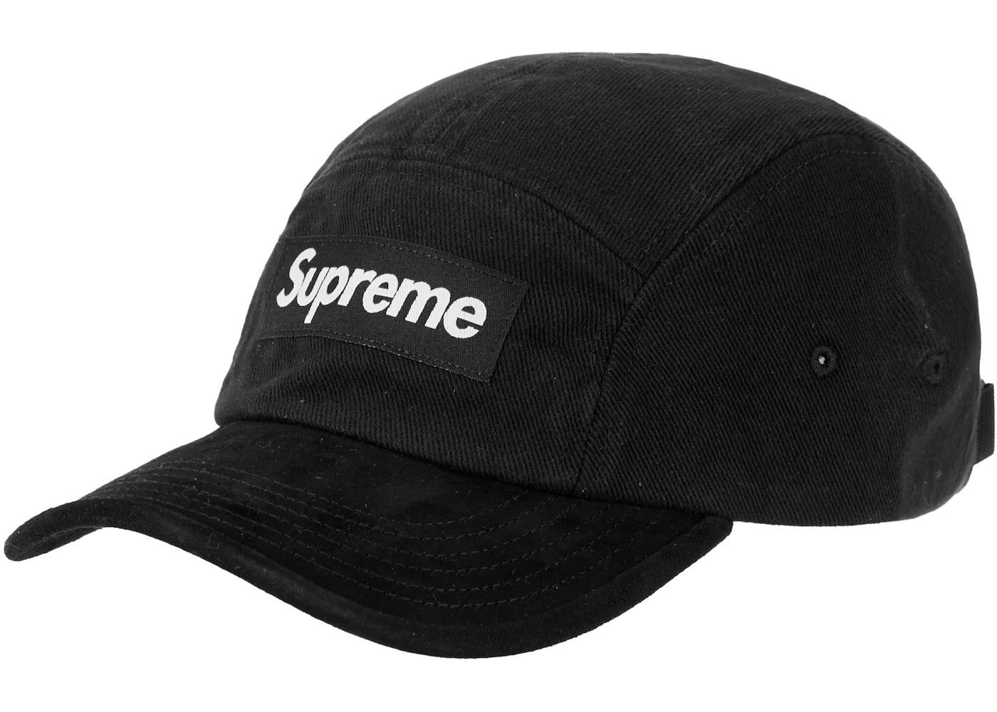 Supreme Suede Visor Camp Cap Black