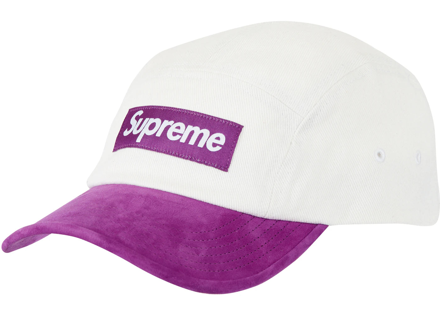Supreme Suede Visor Camp Cap Natural