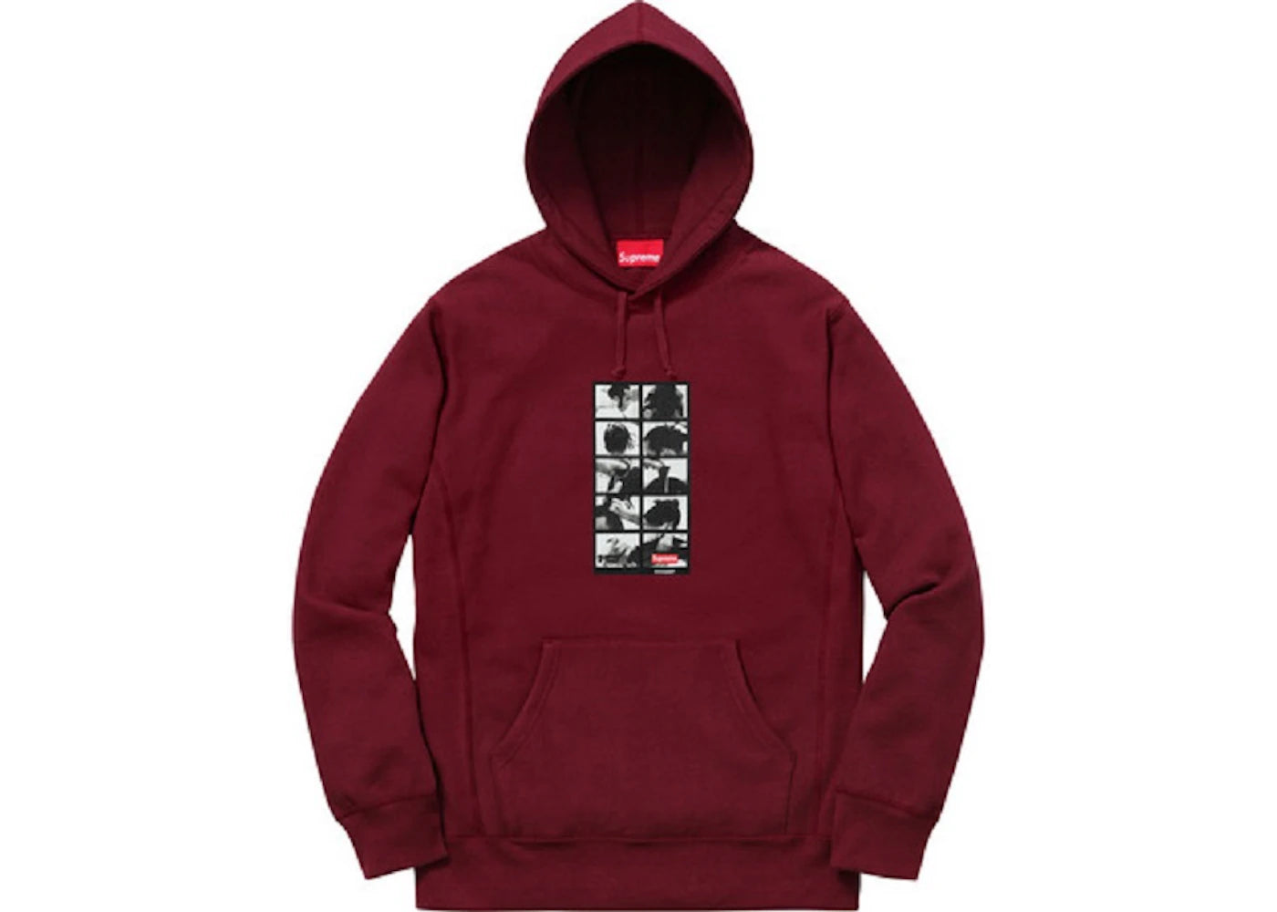 Supreme Sumo Hooded Sweatshirt Burgundy