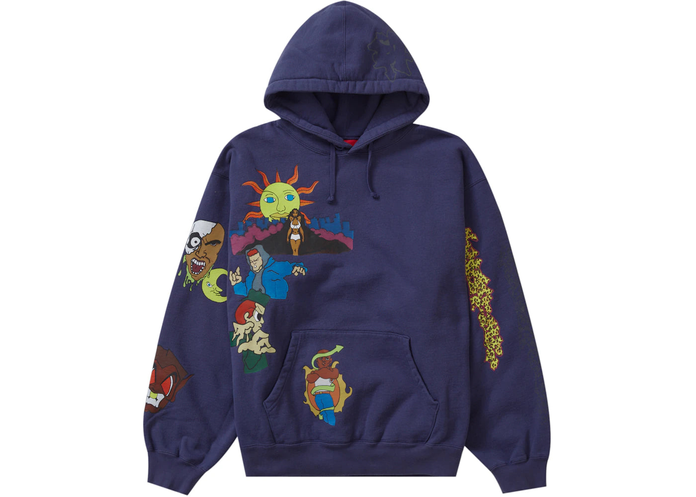 Supreme Sunrise Hooded Sweatshirt Washed Navy