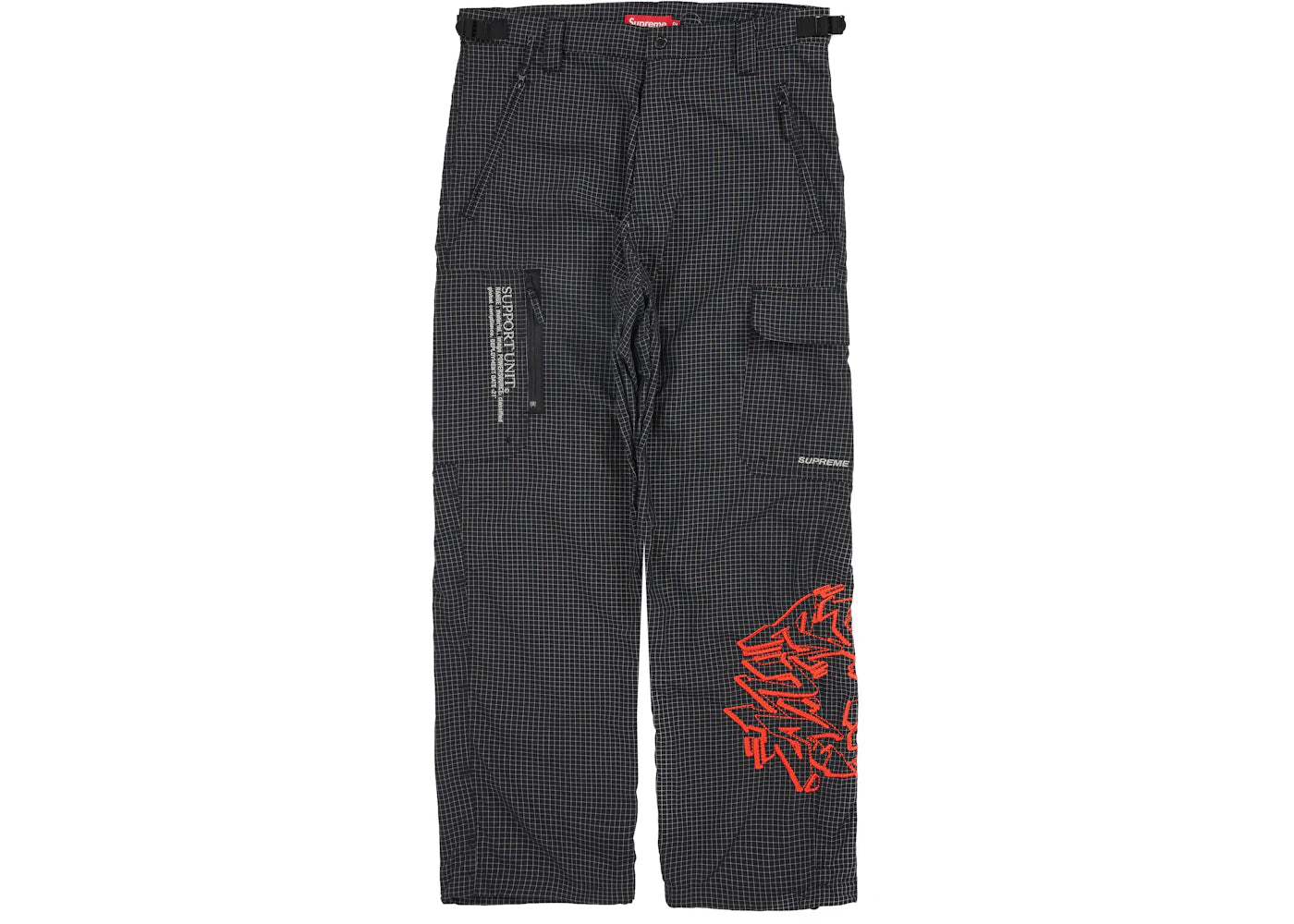 Supreme Support Unit Nylon Ripstop Pant Black
