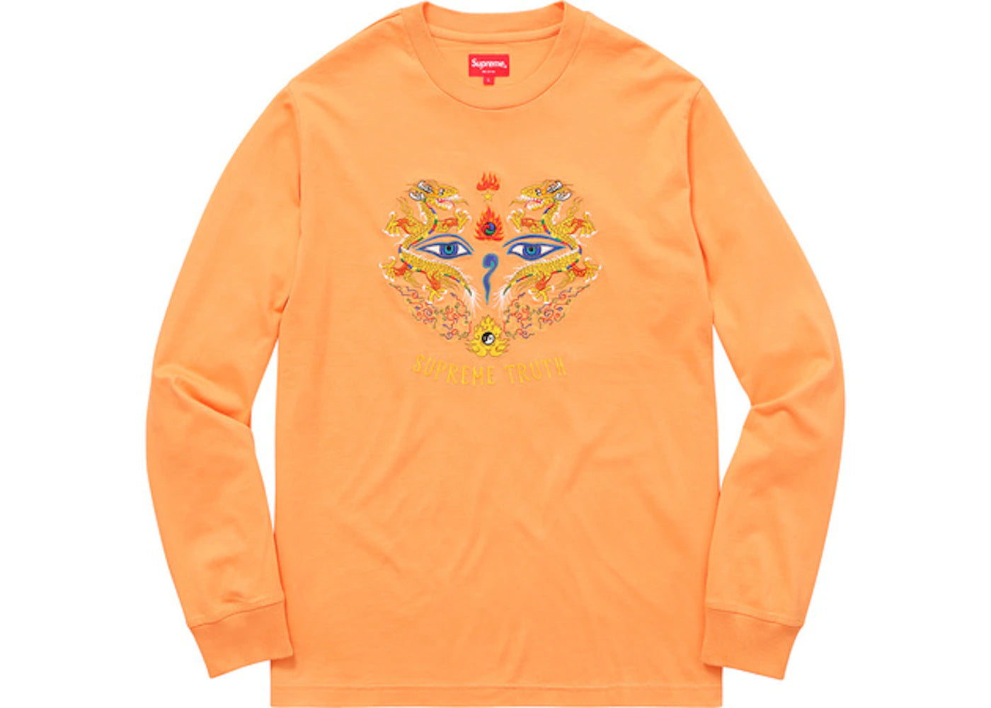 Supreme Supreme Truth Long Sleeve Tee Light Orange