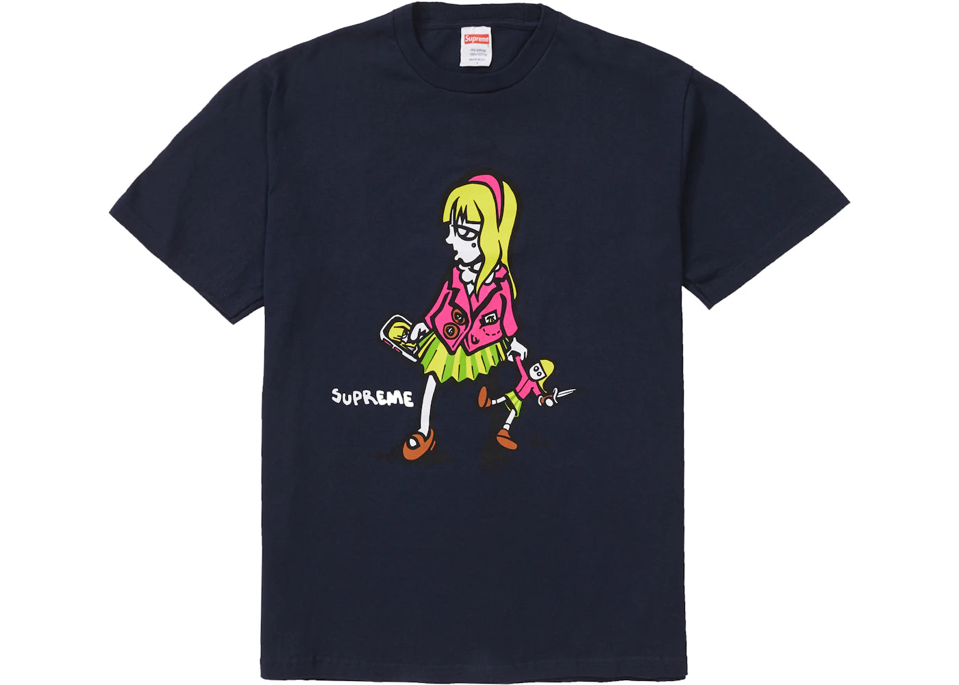 Supreme Suzie Switchblade Tee Navy