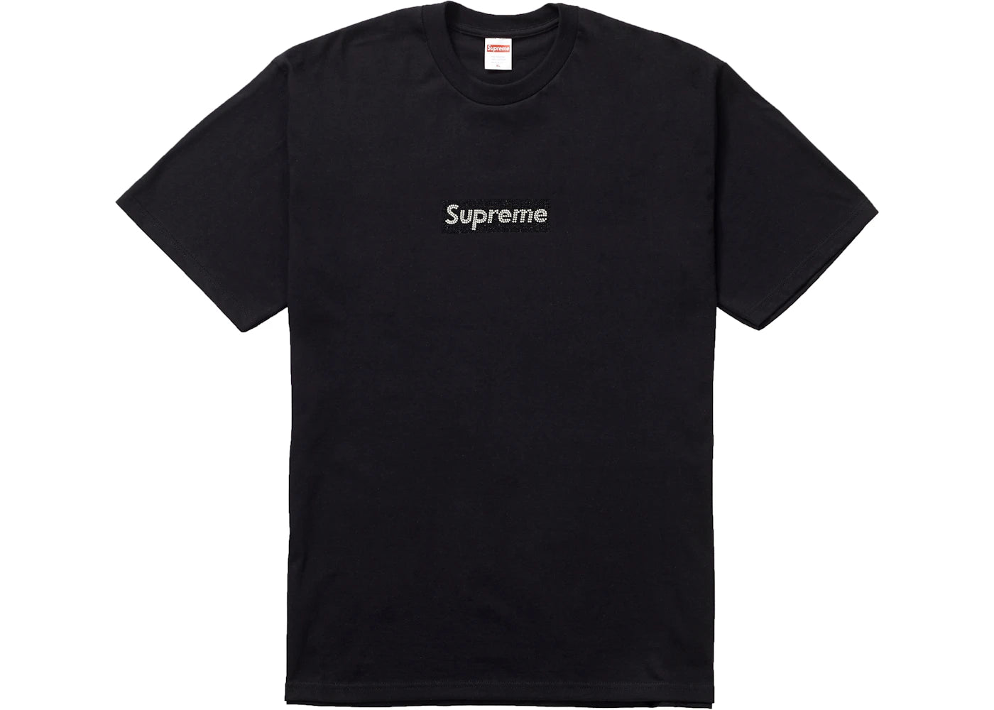 Supreme Swarovski Box Logo Tee Black