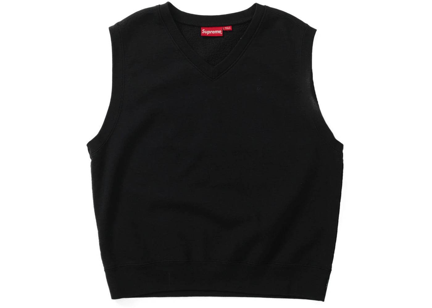 Supreme Sweatshirt Vest Black