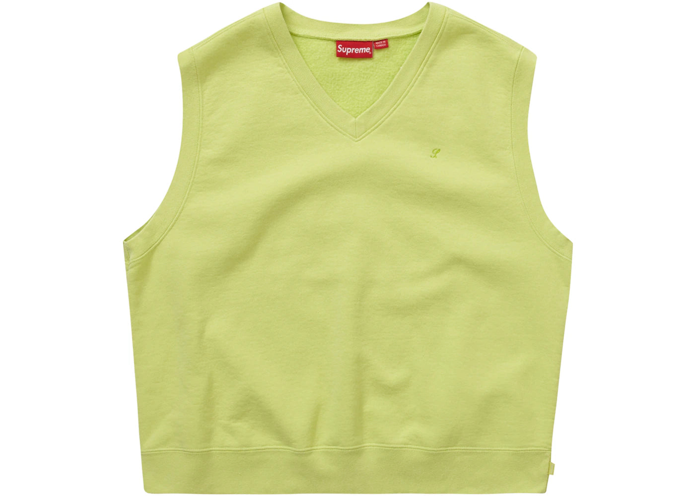Supreme Sweatshirt Vest Lime