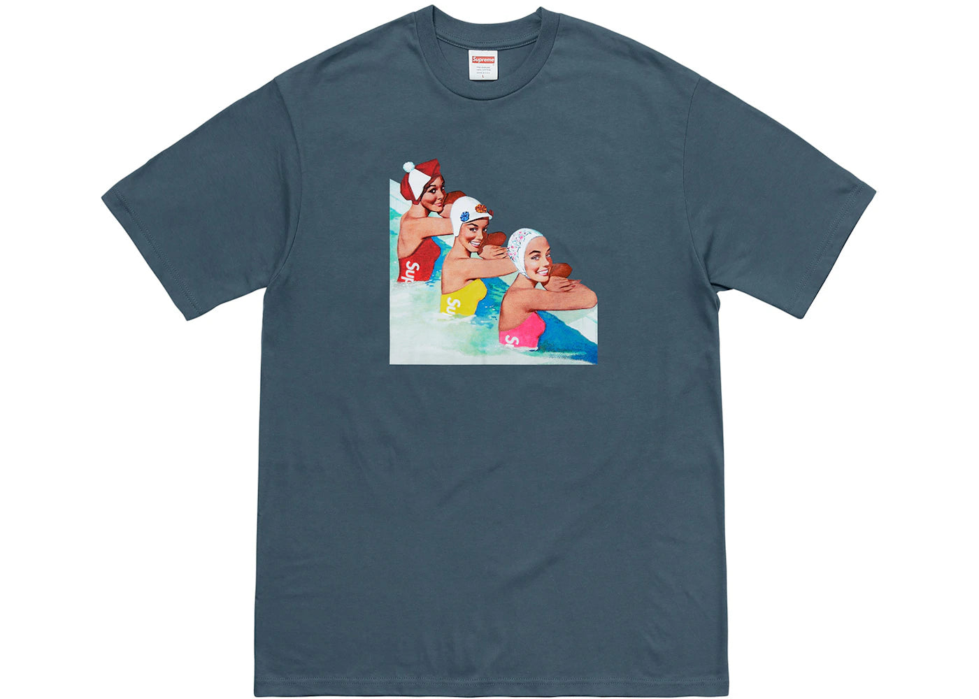 Supreme Swimmers Tee Dark Slate