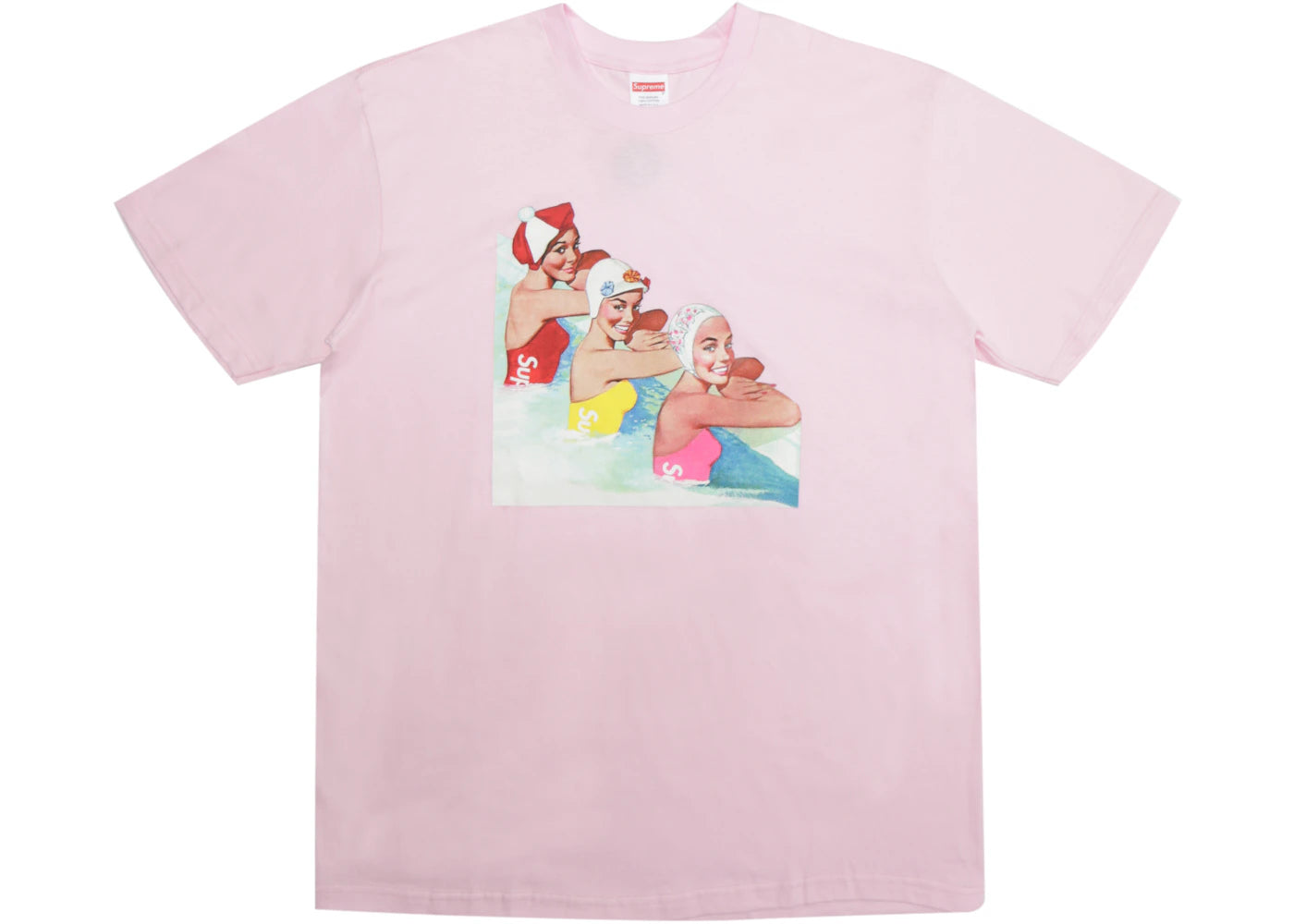 Supreme Swimmers Tee Light Pink