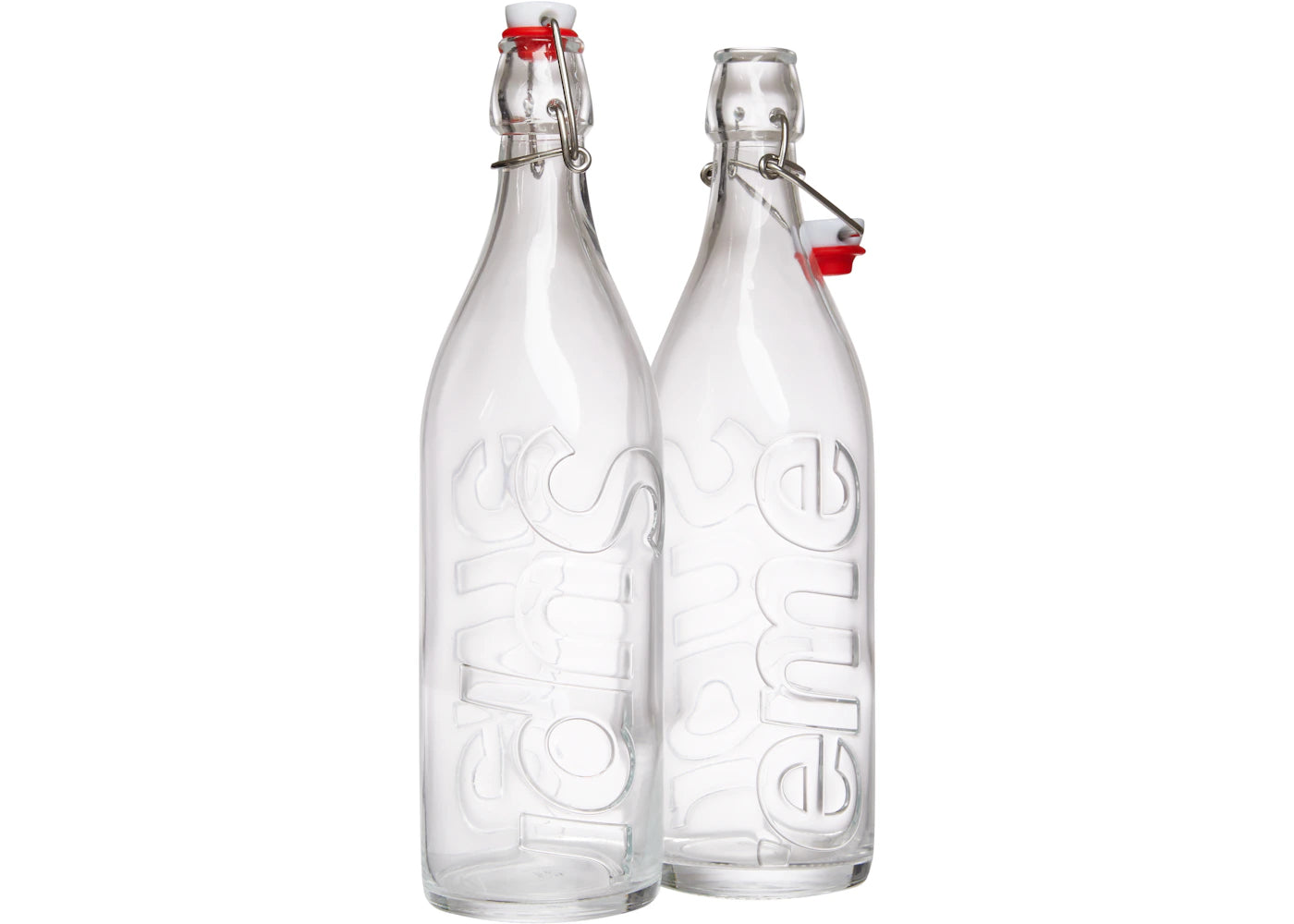 Supreme Swing Top 1.0L Bottle (Set of 2) Clear