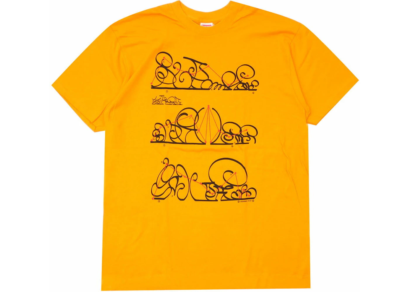 Supreme System Tee Bright Orange