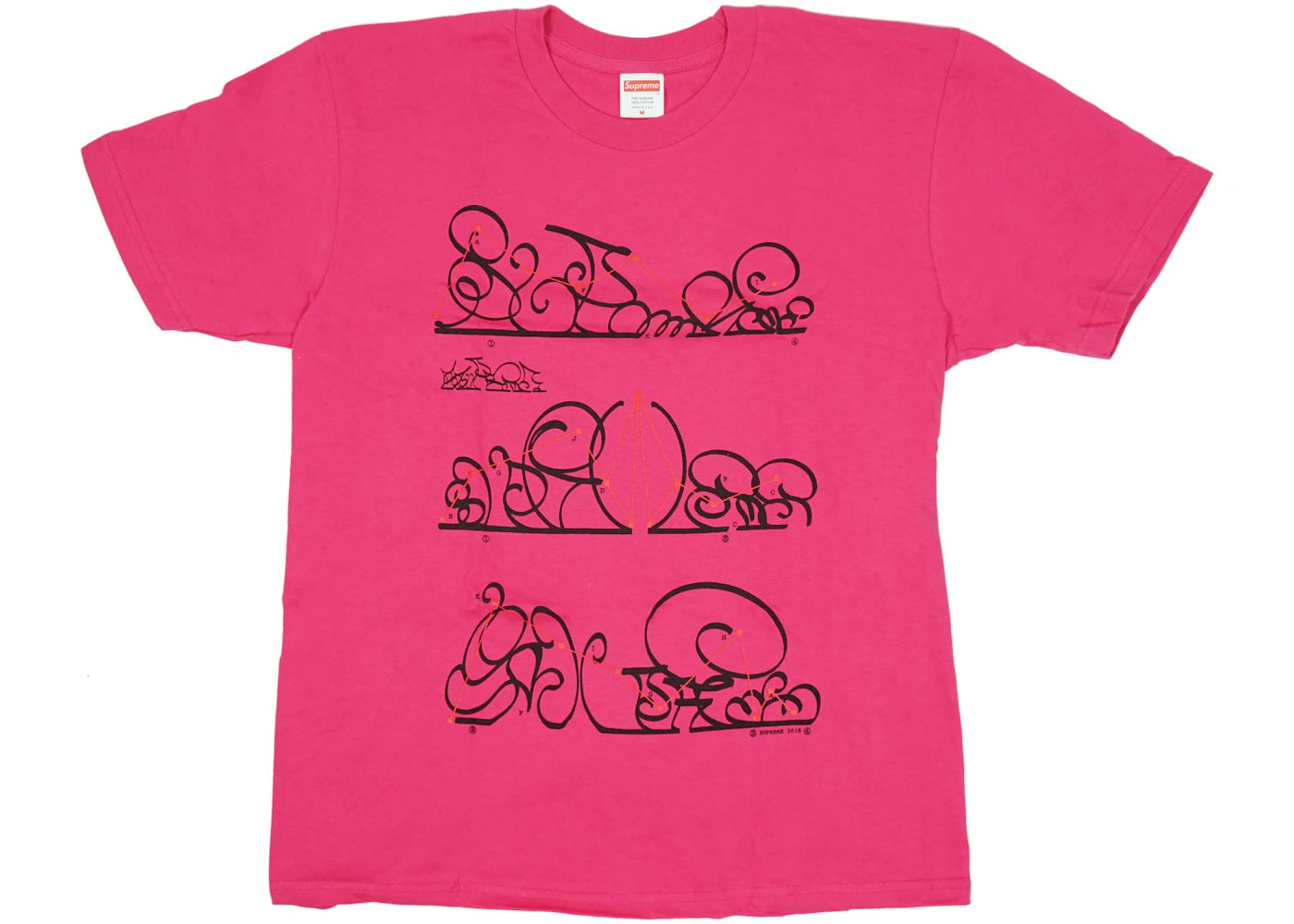 Supreme System Tee Dark Pink