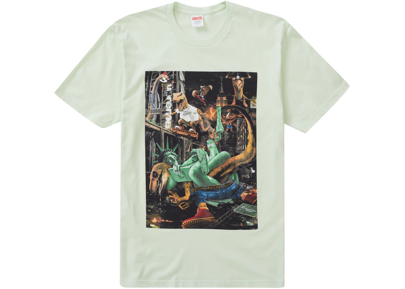 Supreme T-Rex Tee Pale Green