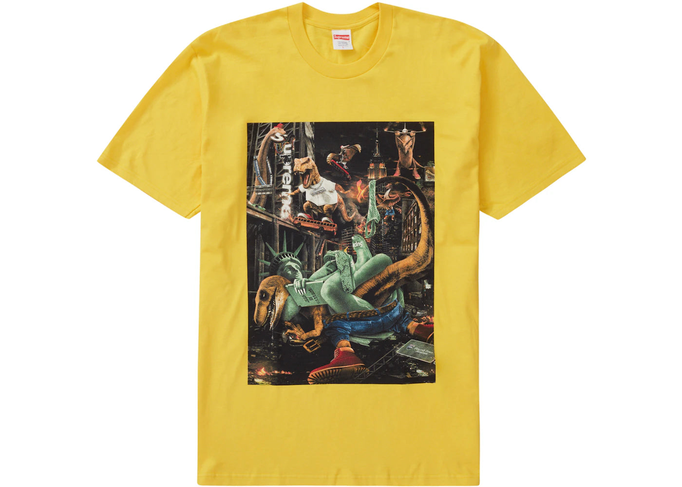 Supreme T-Rex Tee Yellow