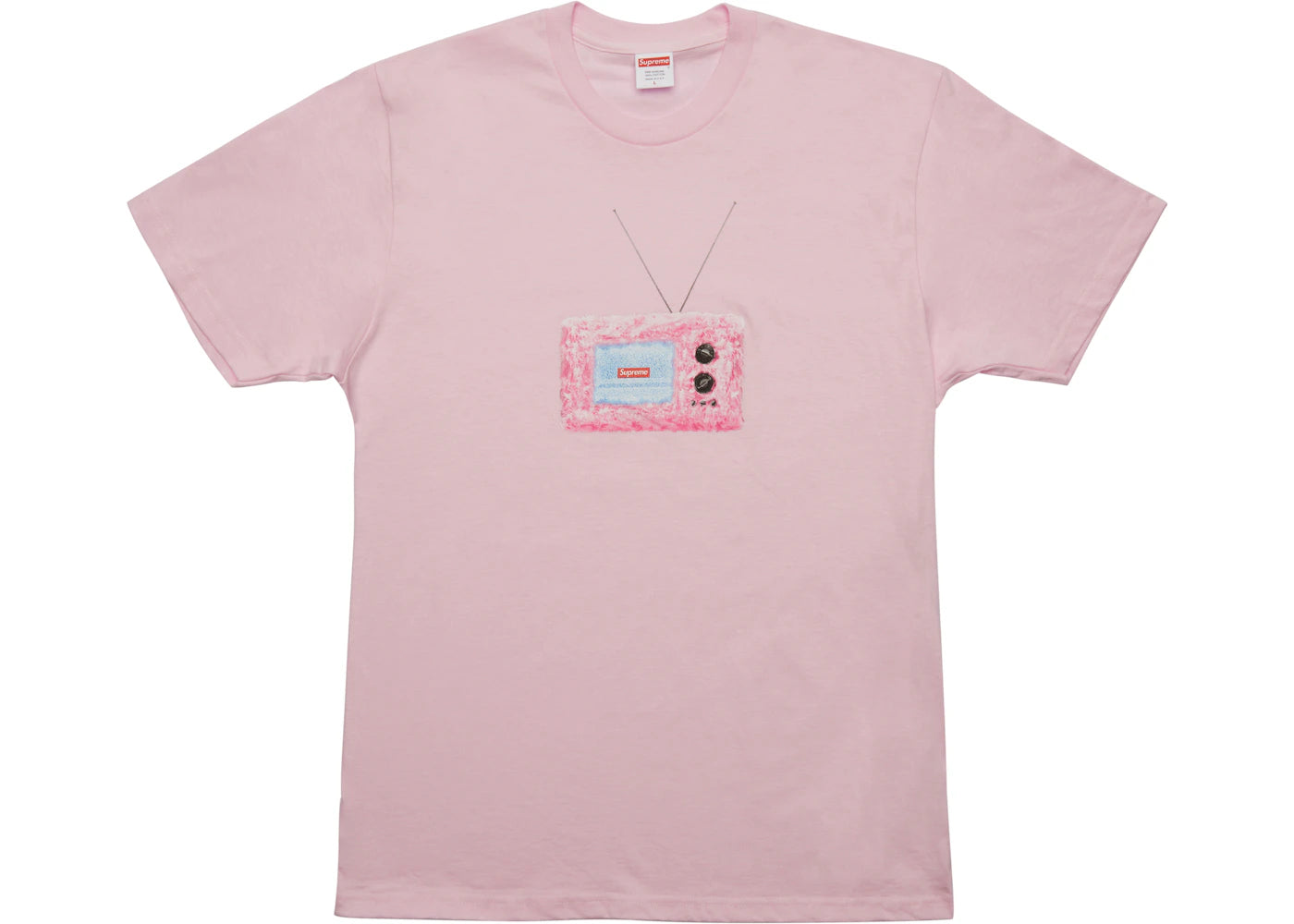 Supreme TV Tee Light Pink