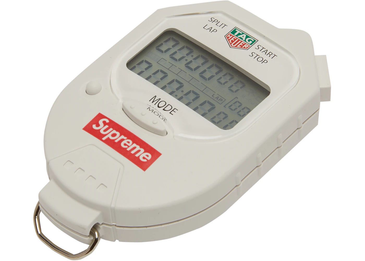 Supreme Tag Heuer Pocket Pro Stopwatch White