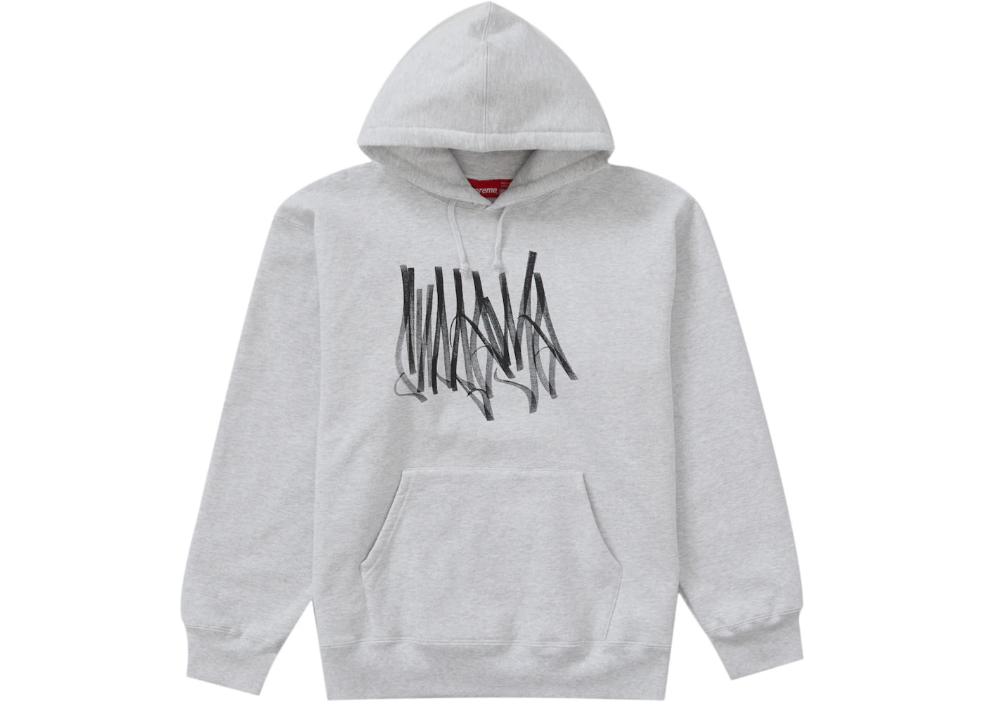 Supreme Tag Hooded Sweatshirt Ash Grey