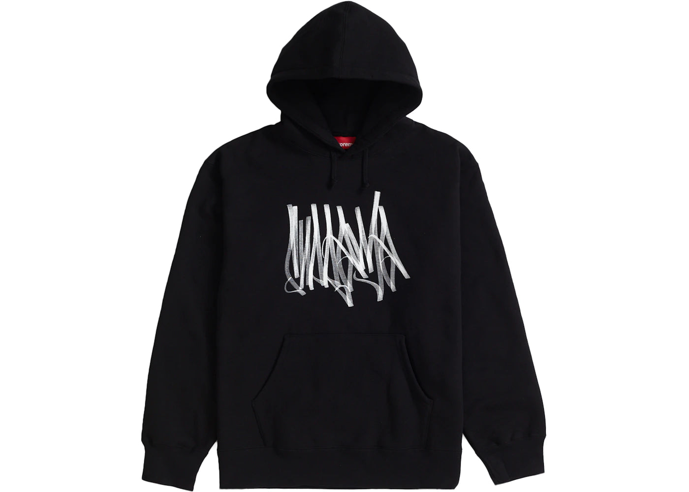 Supreme Tag Hooded Sweatshirt Black