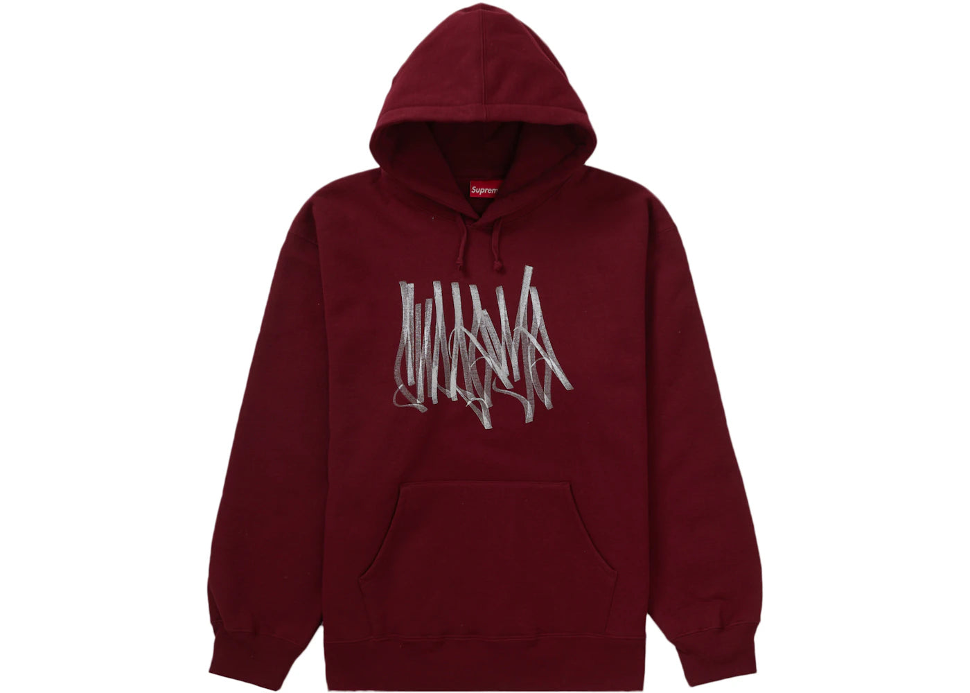 Supreme Tag Hooded Sweatshirt Cardinal