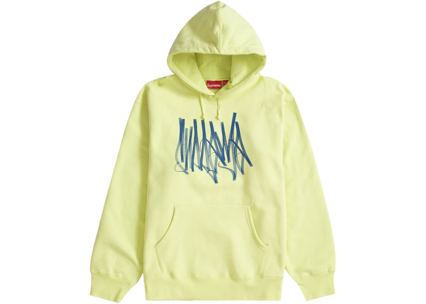 Supreme Tag Hooded Sweatshirt Pale Lime