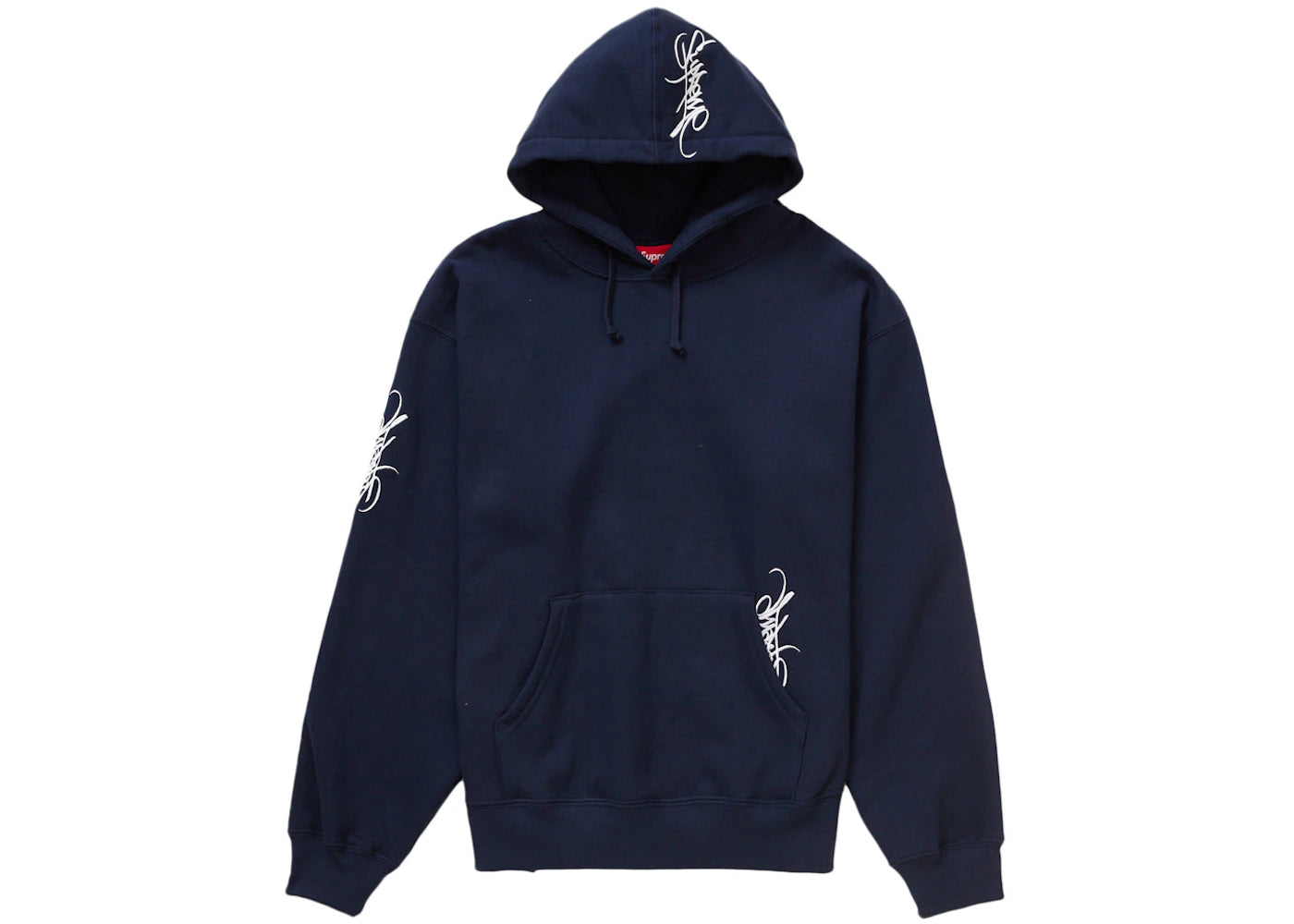 Supreme Tag Hooded Sweatshirt (SS24) Navy