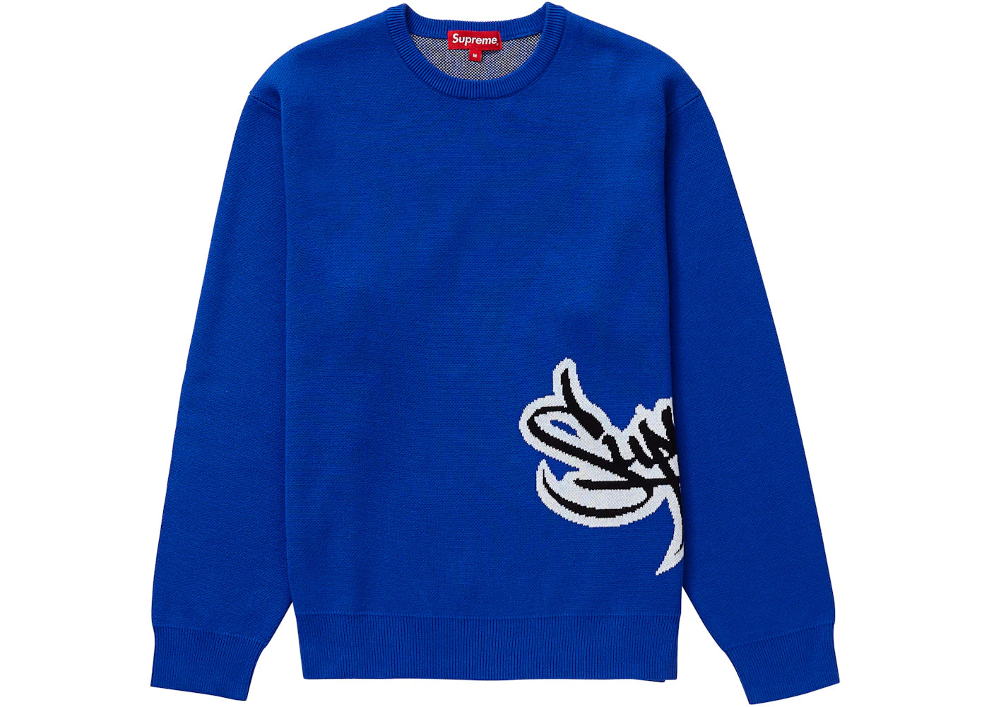 Supreme Tag Logo Sweater Royal
