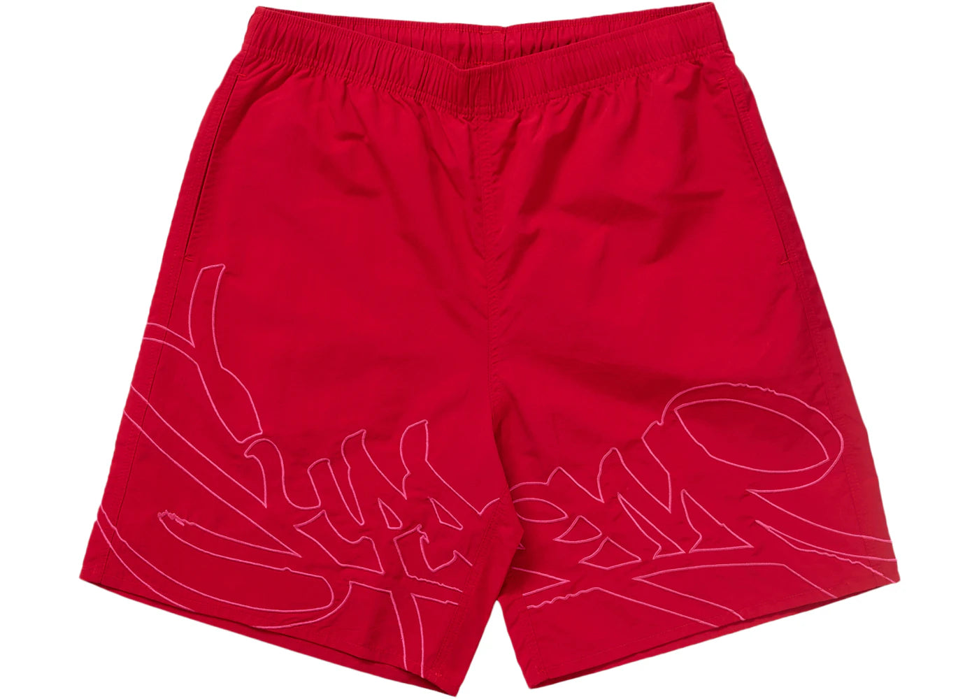Supreme Tag Water Short Red
