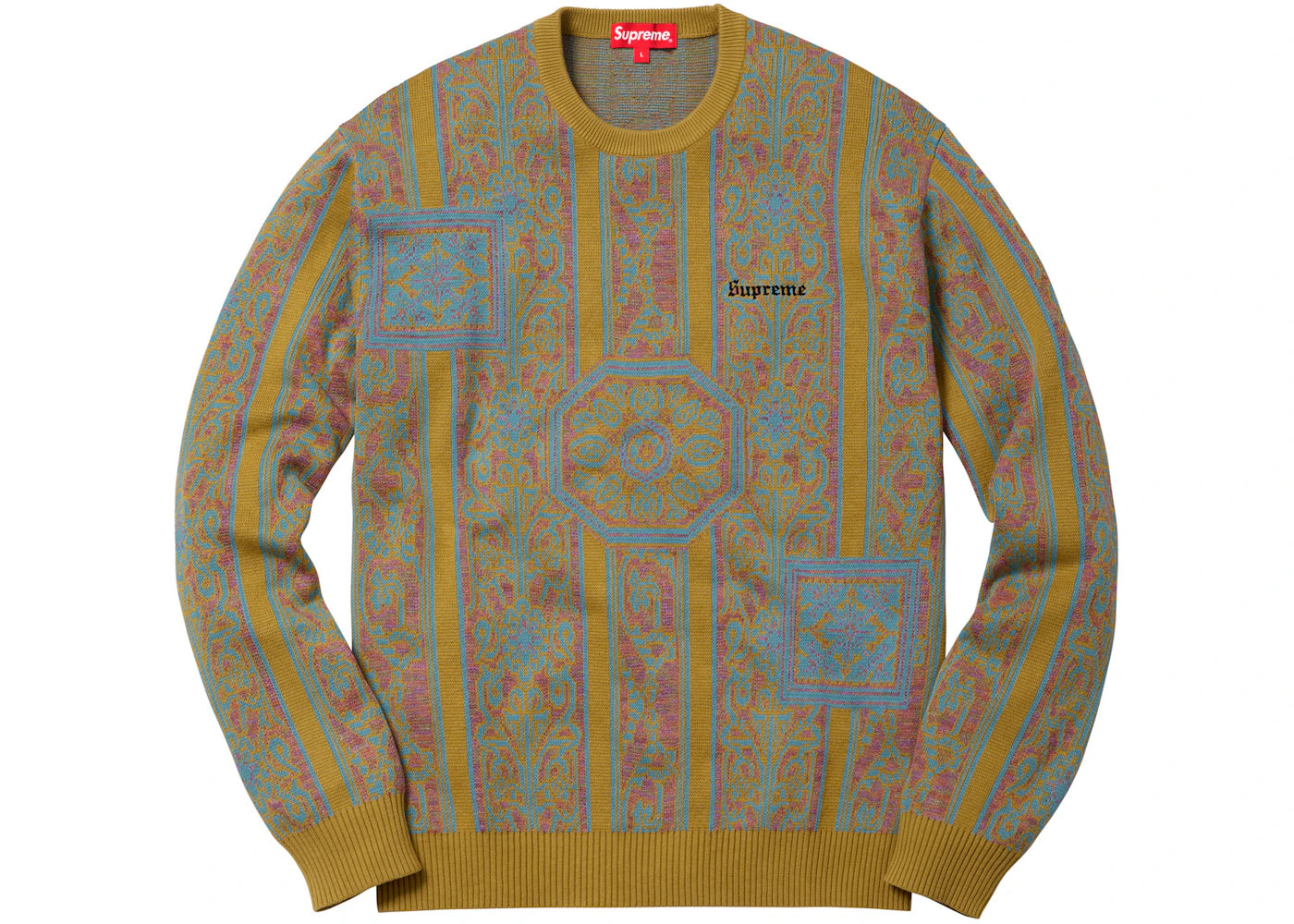 Supreme Tapestry Sweater Olive