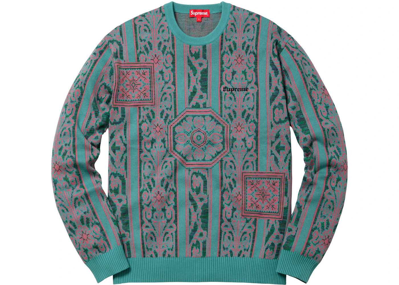 Supreme Tapestry Sweater Teal