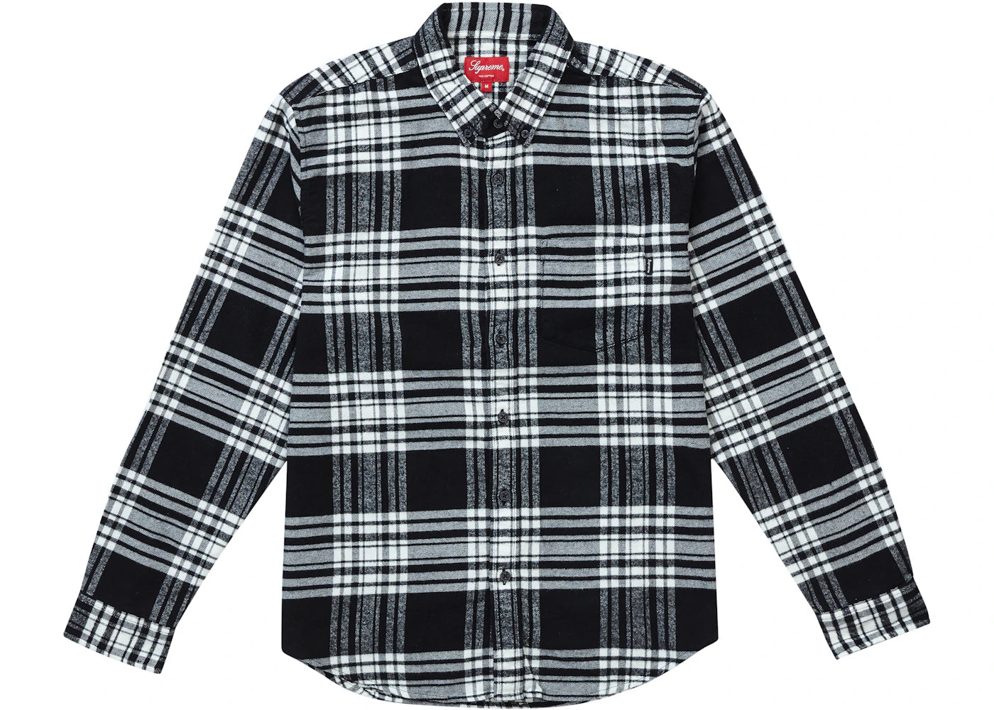 Supreme Tartan Flannel Shirt Black