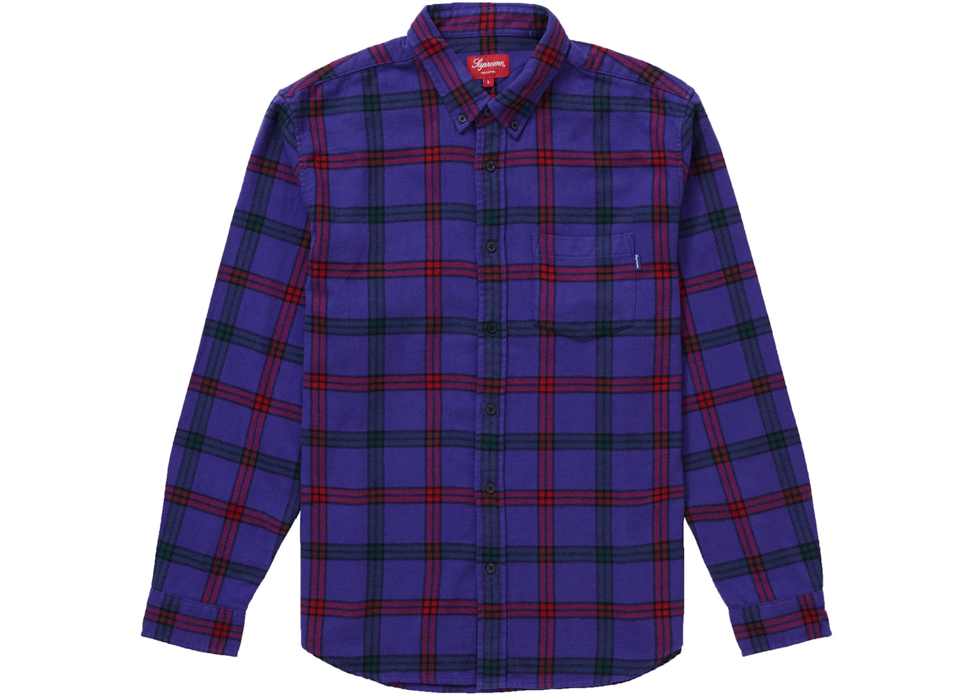 Supreme Tartan Flannel Shirt (FW19) Purple