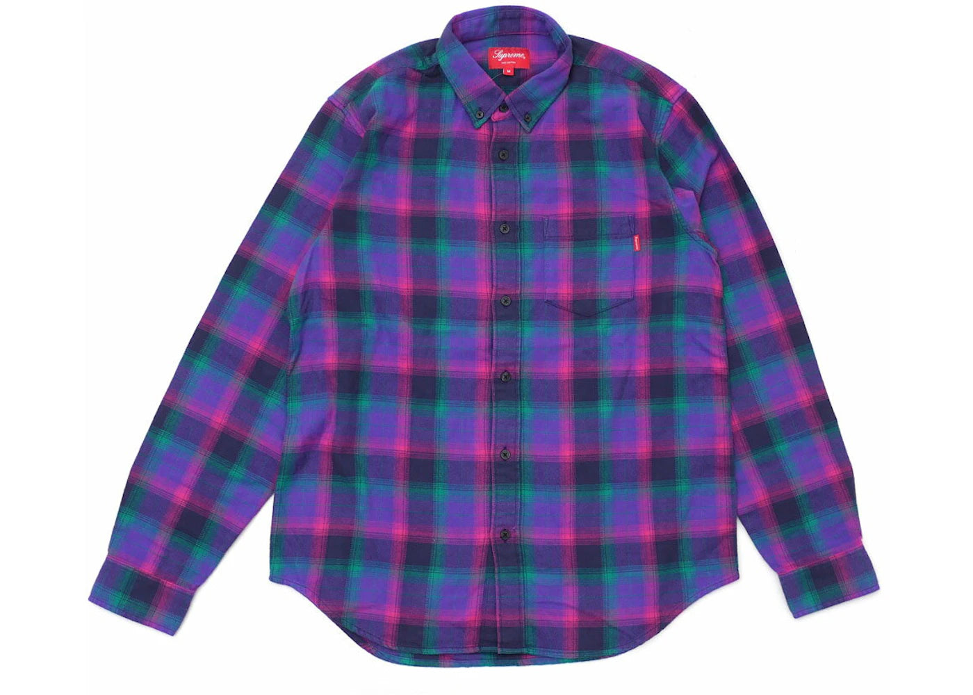 Supreme Tartan Flannel Shirt Purple