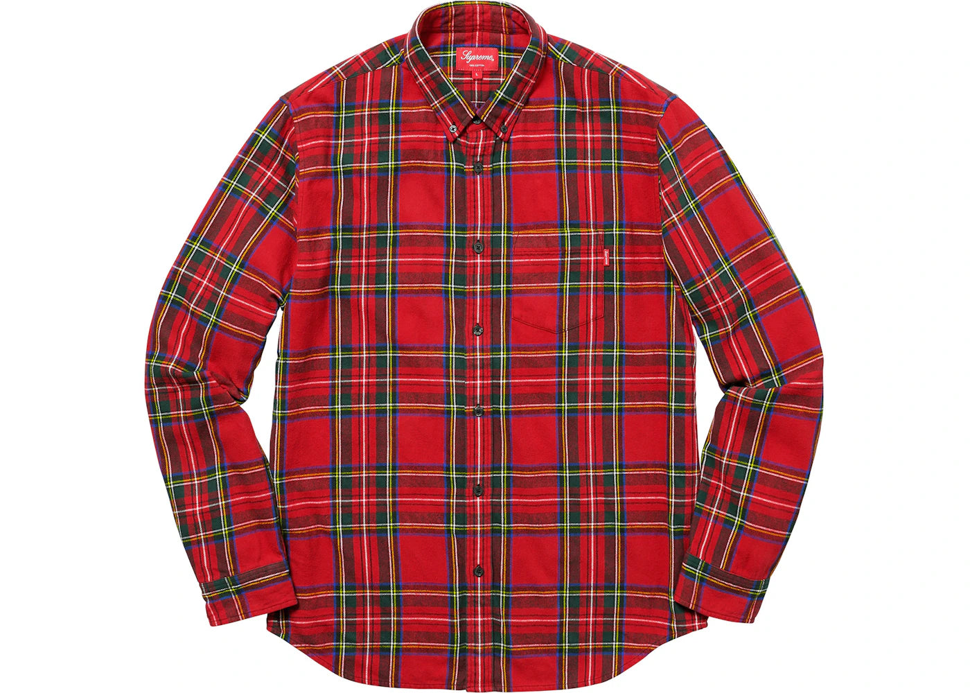 Supreme Tartan Flannel Shirt Red