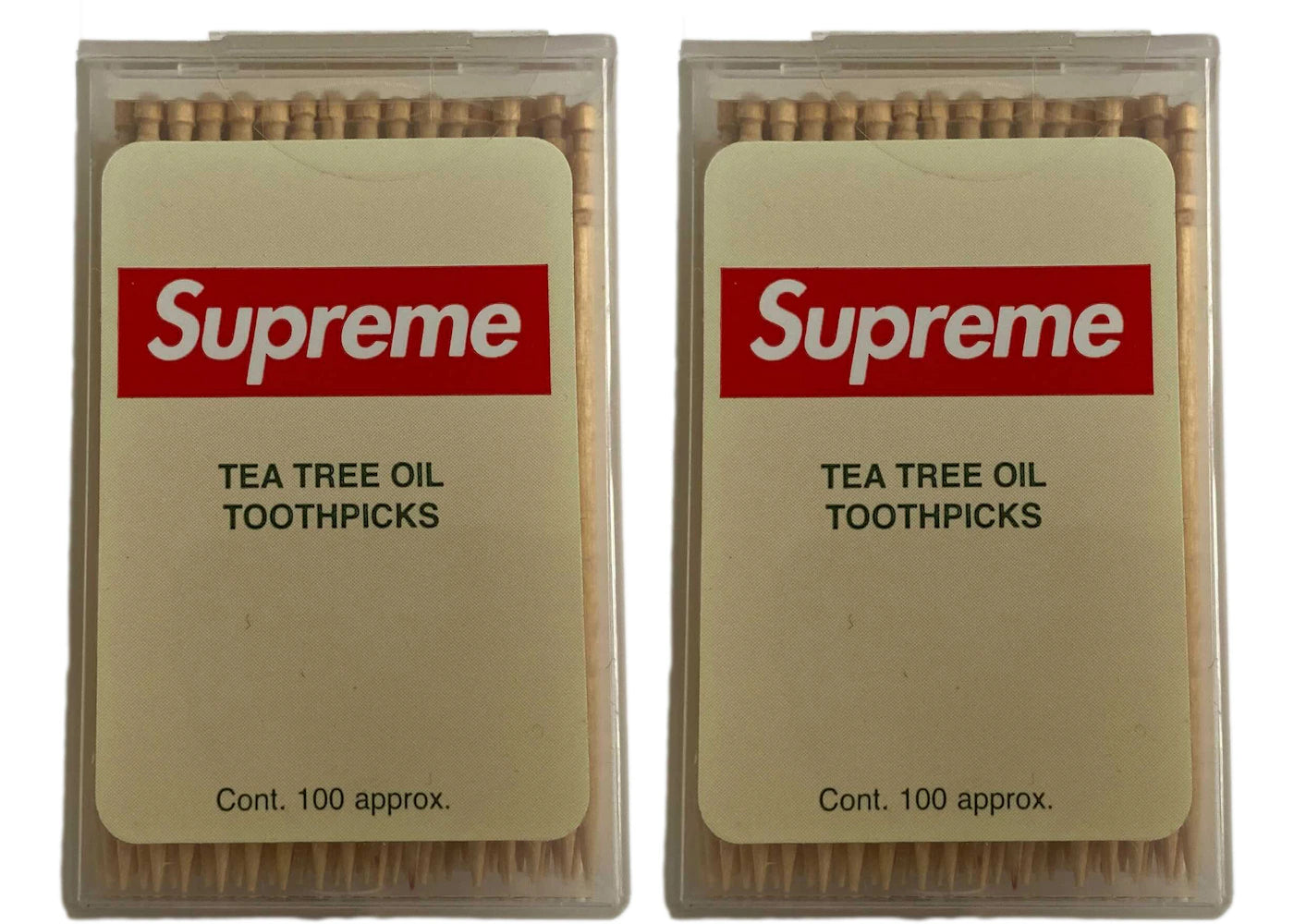 Supreme Tea Tree Oil Toothpick 2x Lot (Box Of 100)