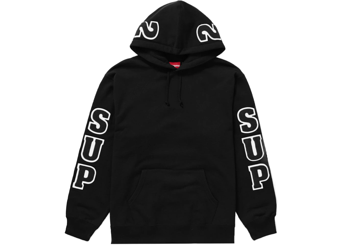 Supreme Team Chenille Hooded Sweatshirt Black