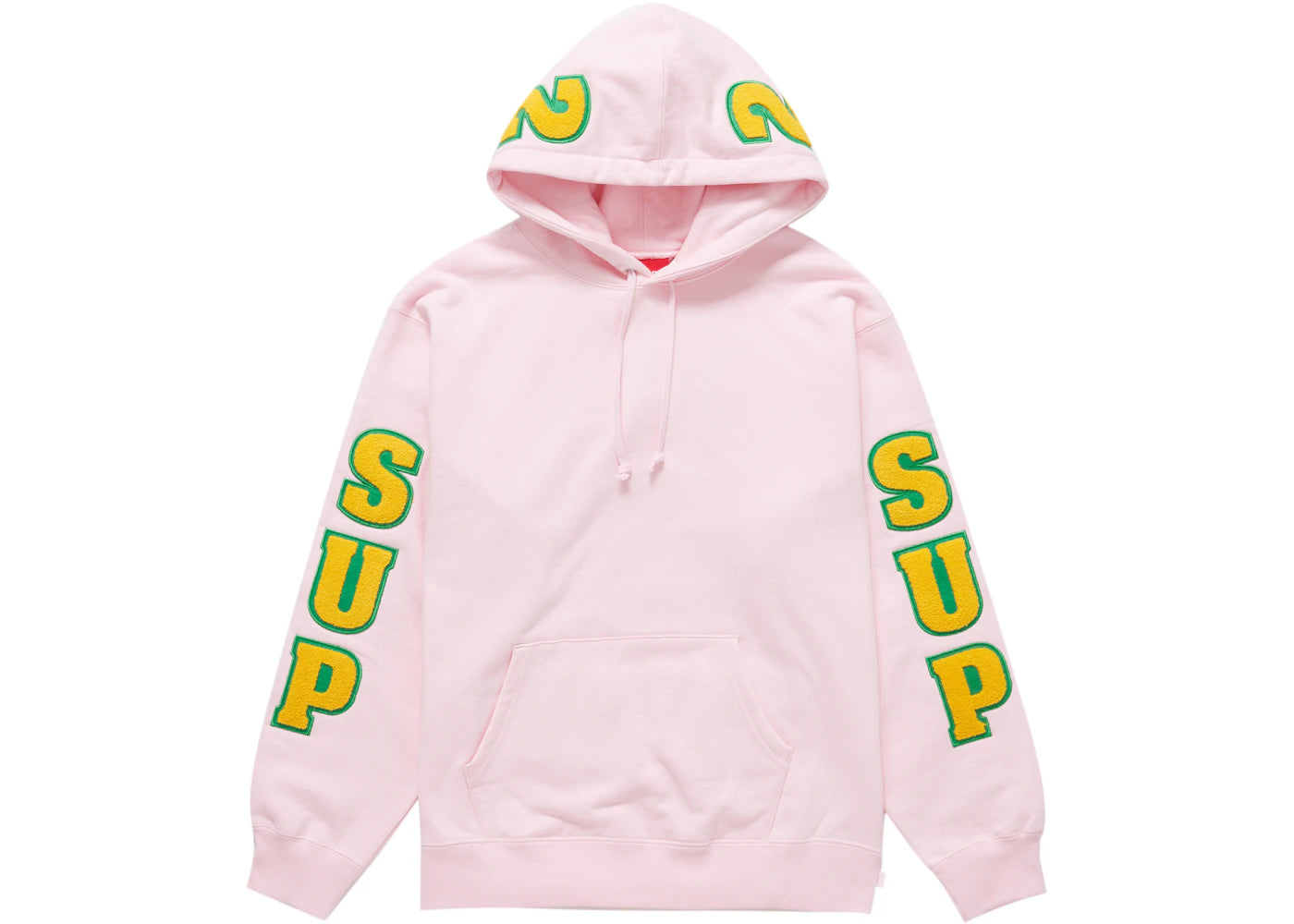 Supreme Team Chenille Hooded Sweatshirt Light Pink