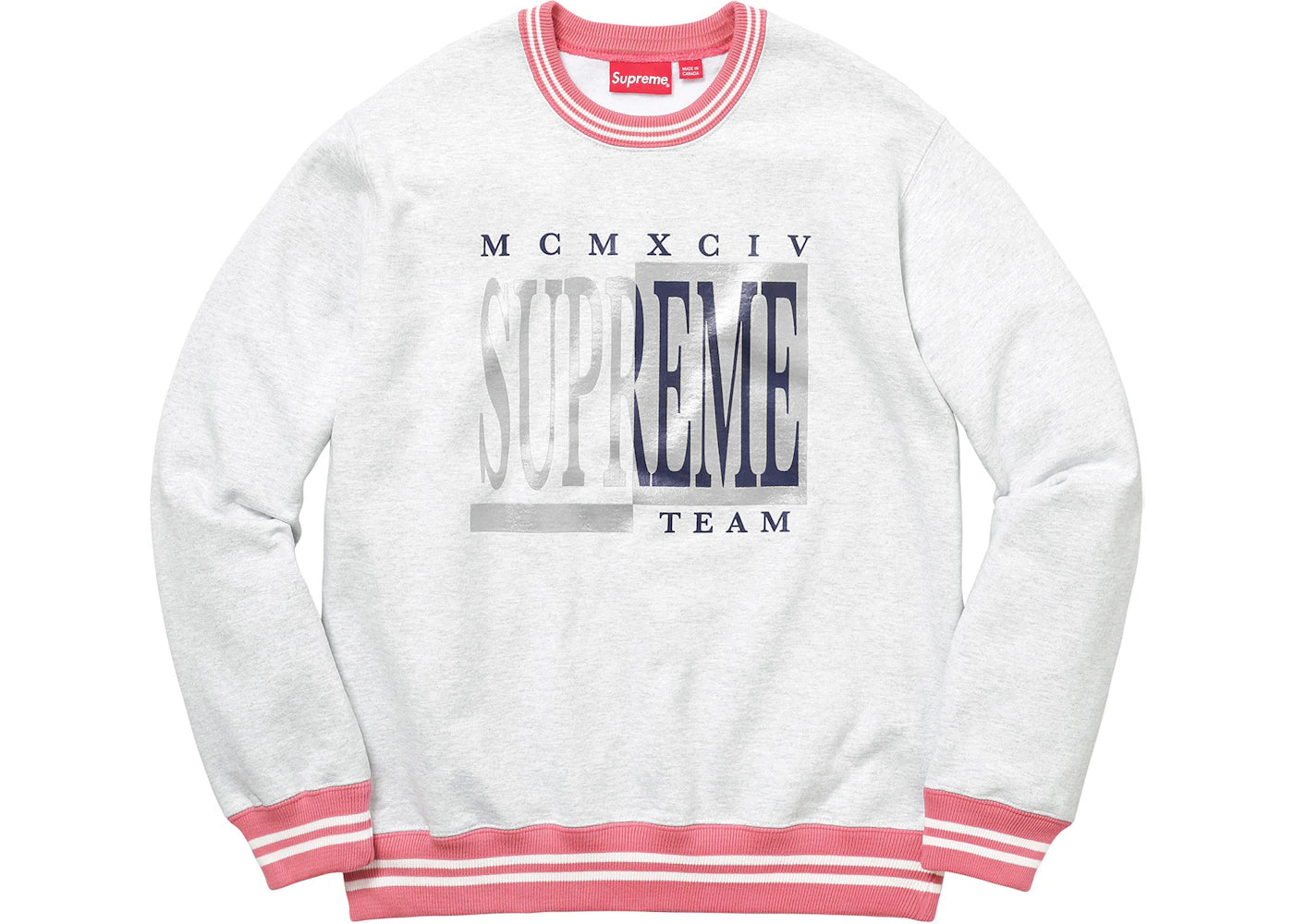 Supreme Team Crewneck Ash Grey