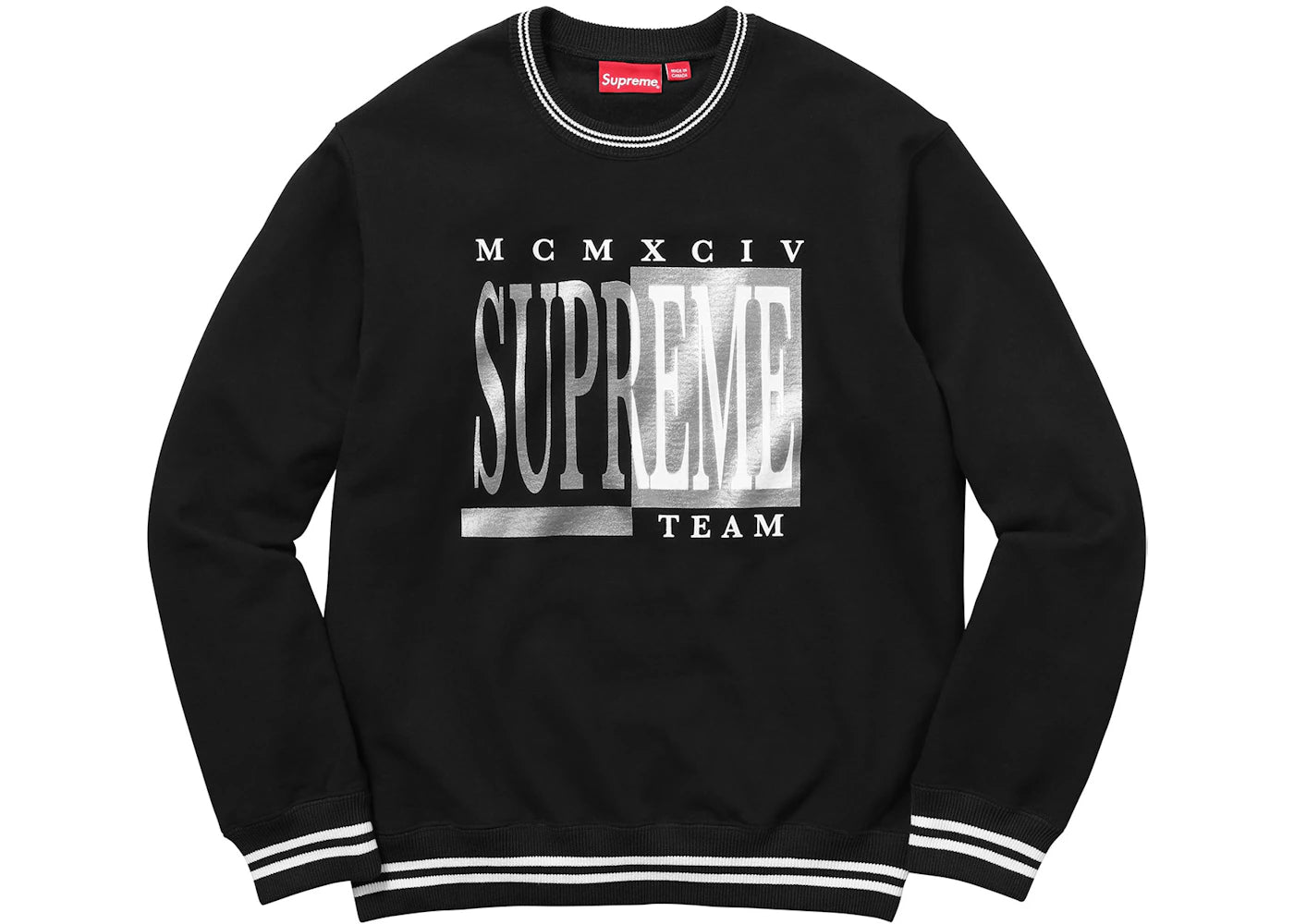 Supreme Team Crewneck Black