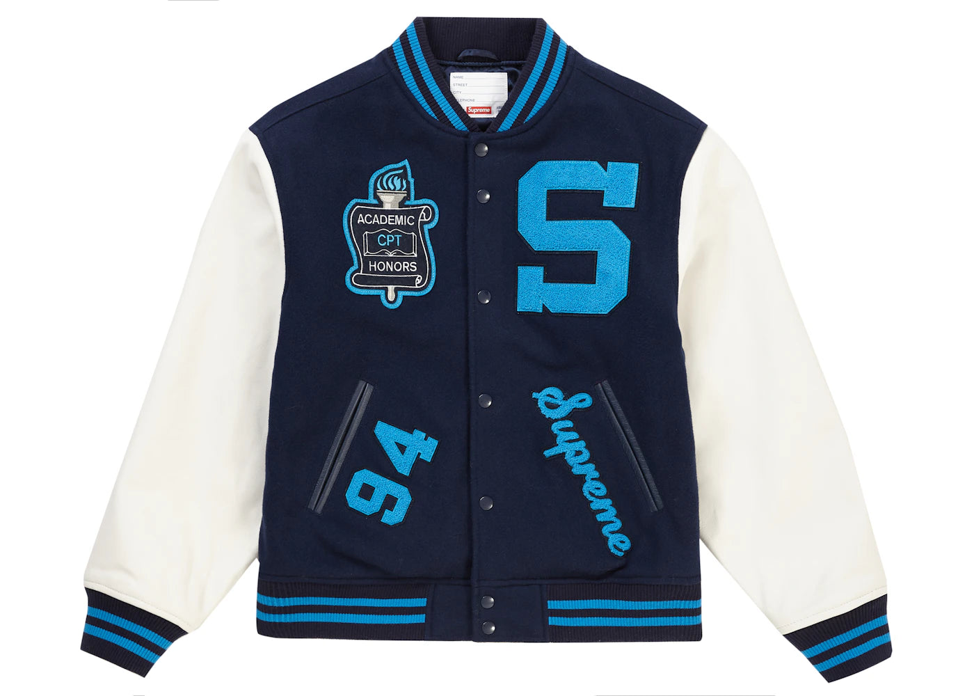 Supreme Team Varsity Jacket Navy