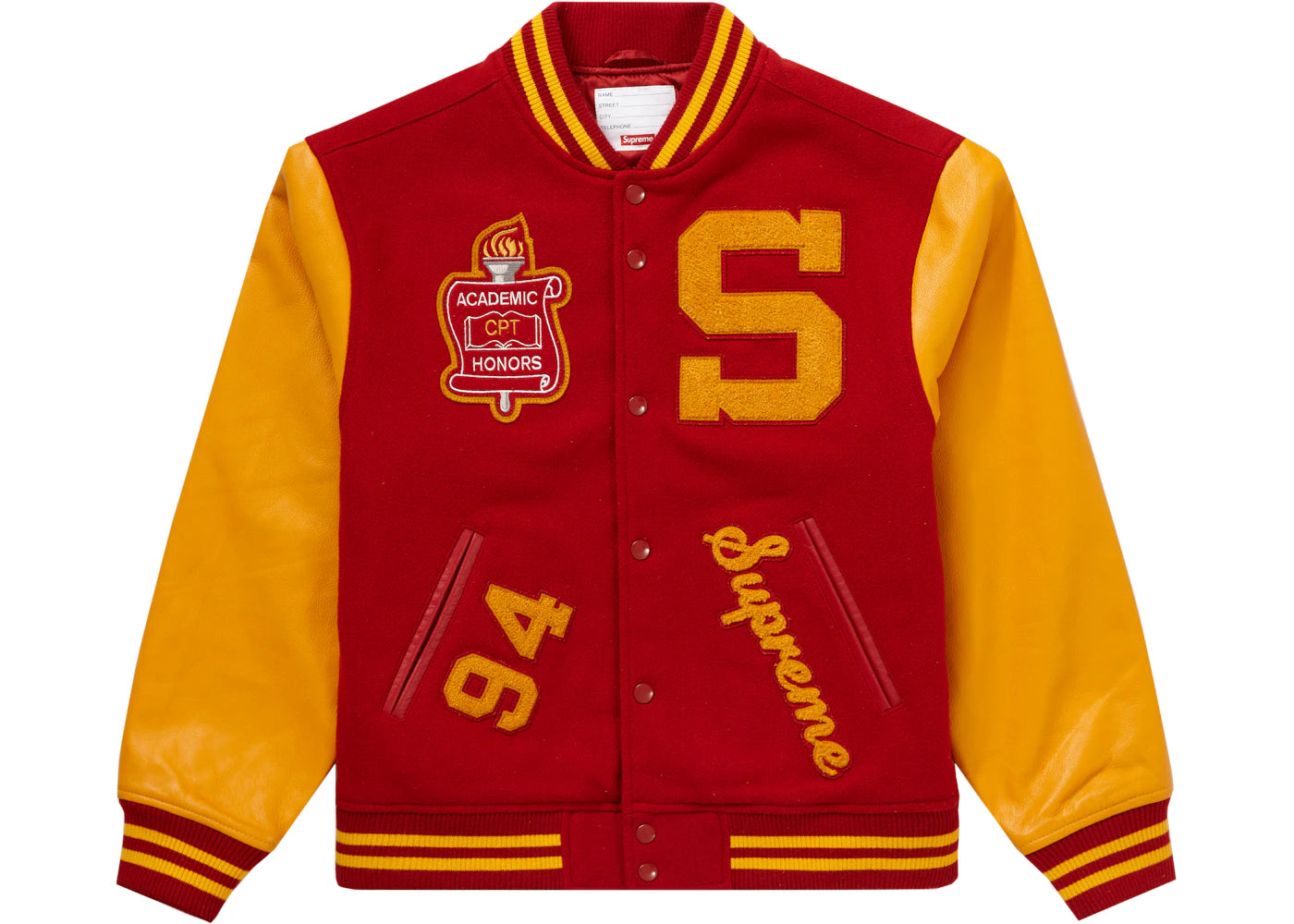 Supreme Team Varsity Jacket Red