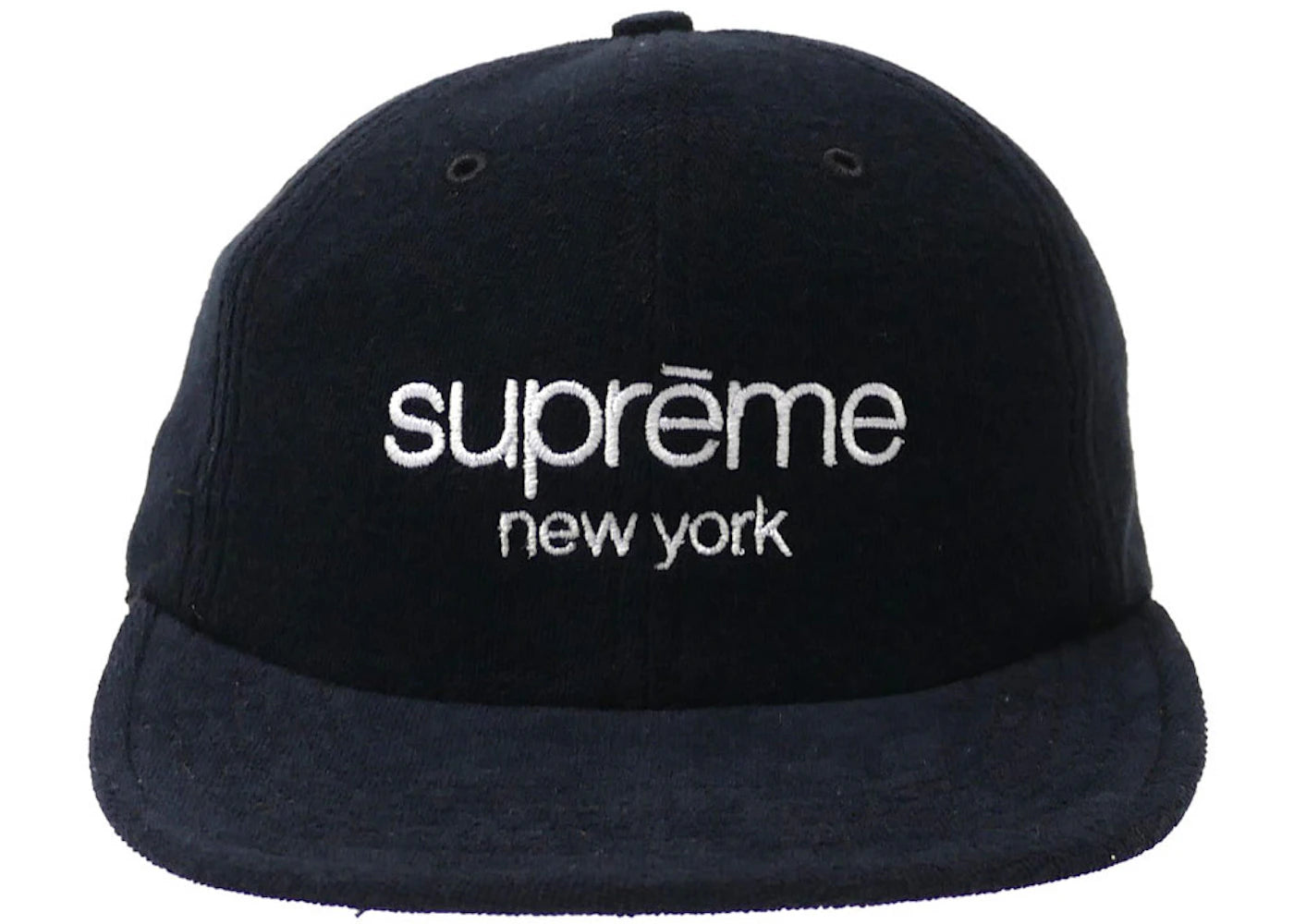 Supreme Terry Classic Logo 6 Panel Black