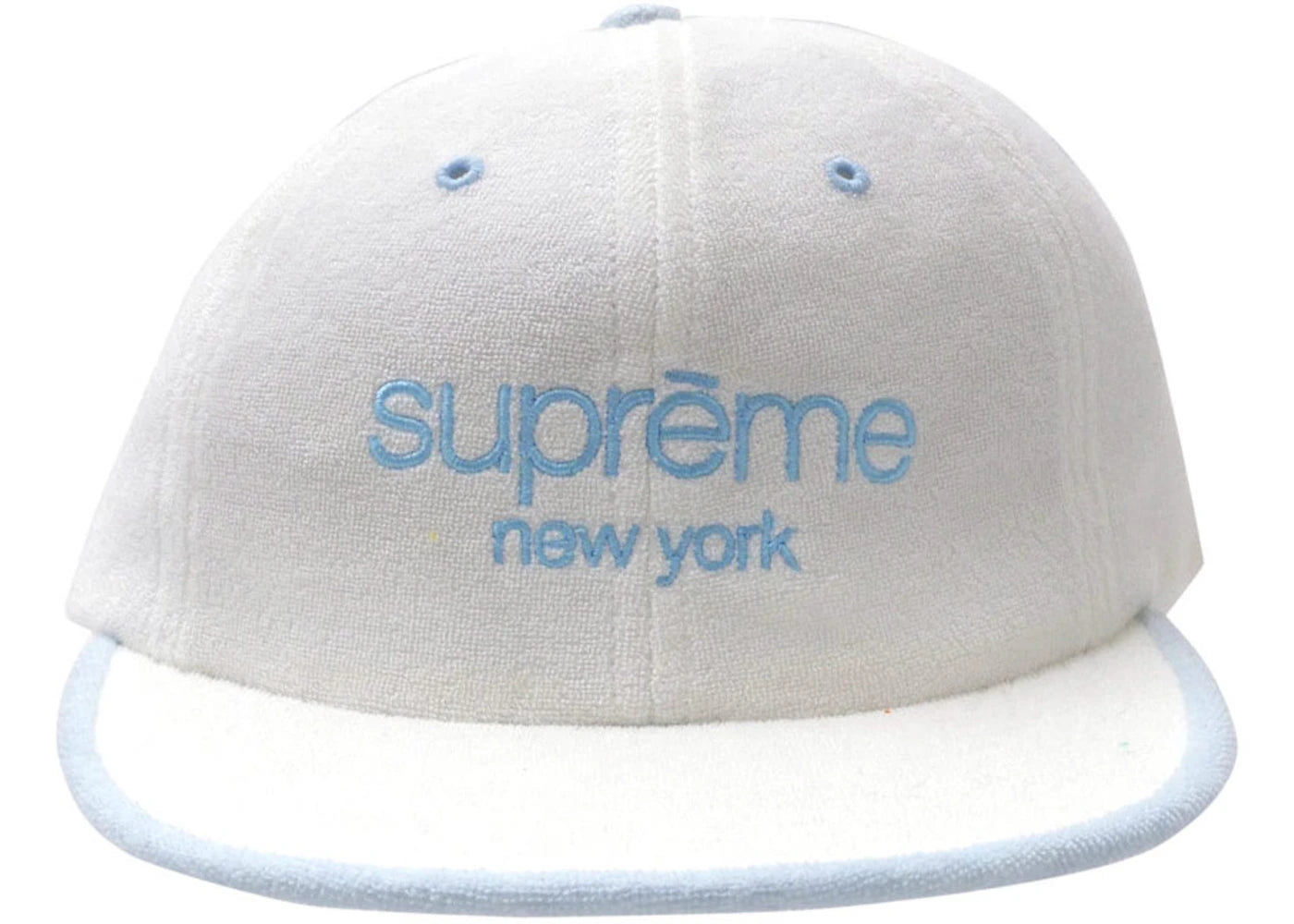 Supreme Terry Classic Logo 6 Panel White