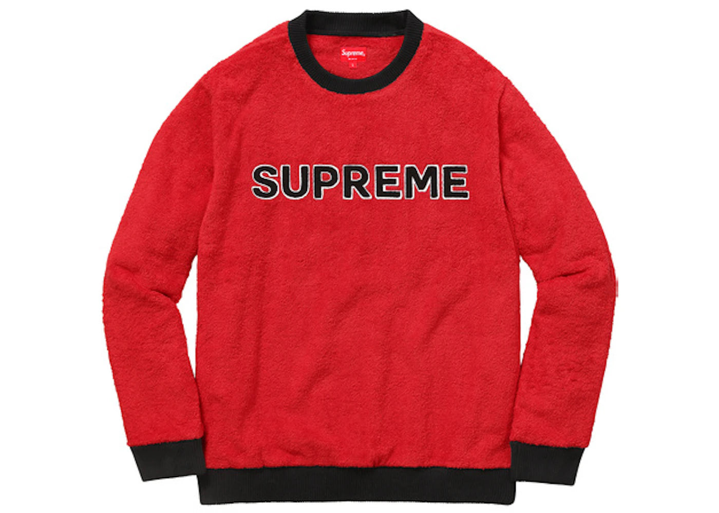 Supreme Terry Crewneck Red
