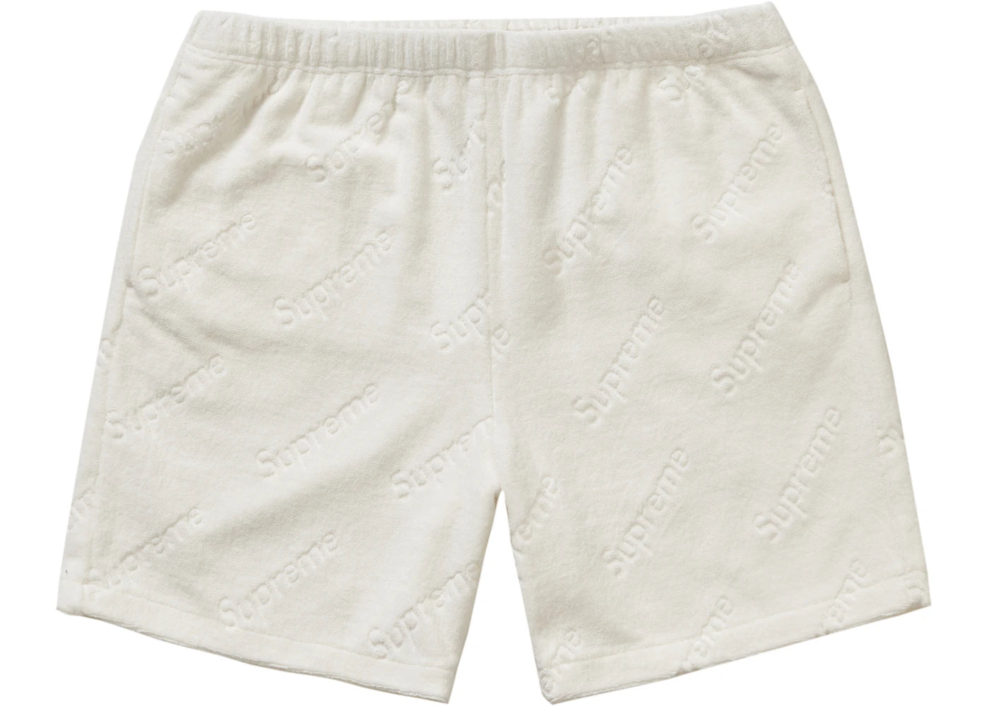 Supreme Terry Jacquard Logo Short White