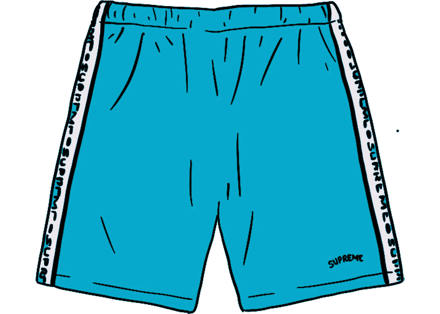 Supreme Terry Short Cyan