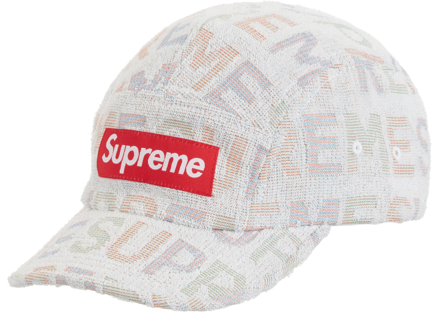 Supreme Terry Spellout Camp Cap White